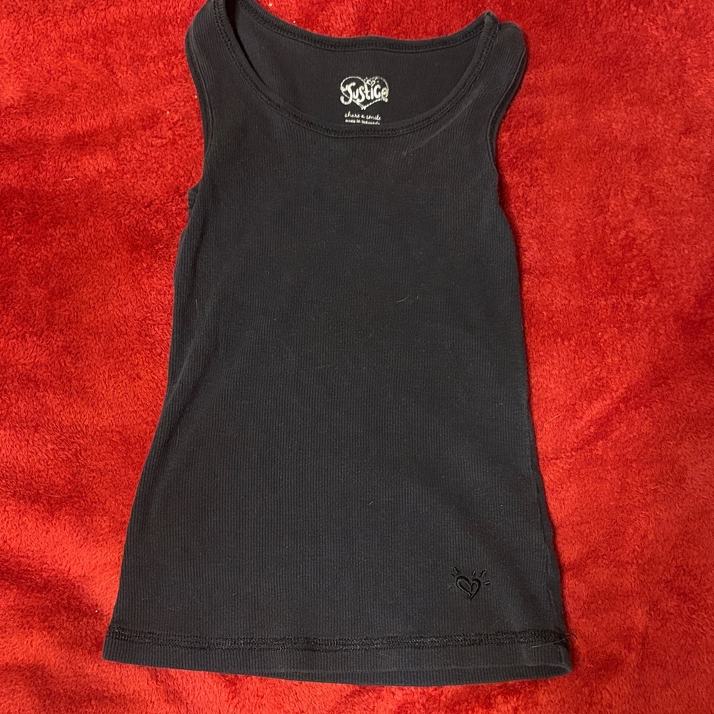 Justice Charcoal Tank Top